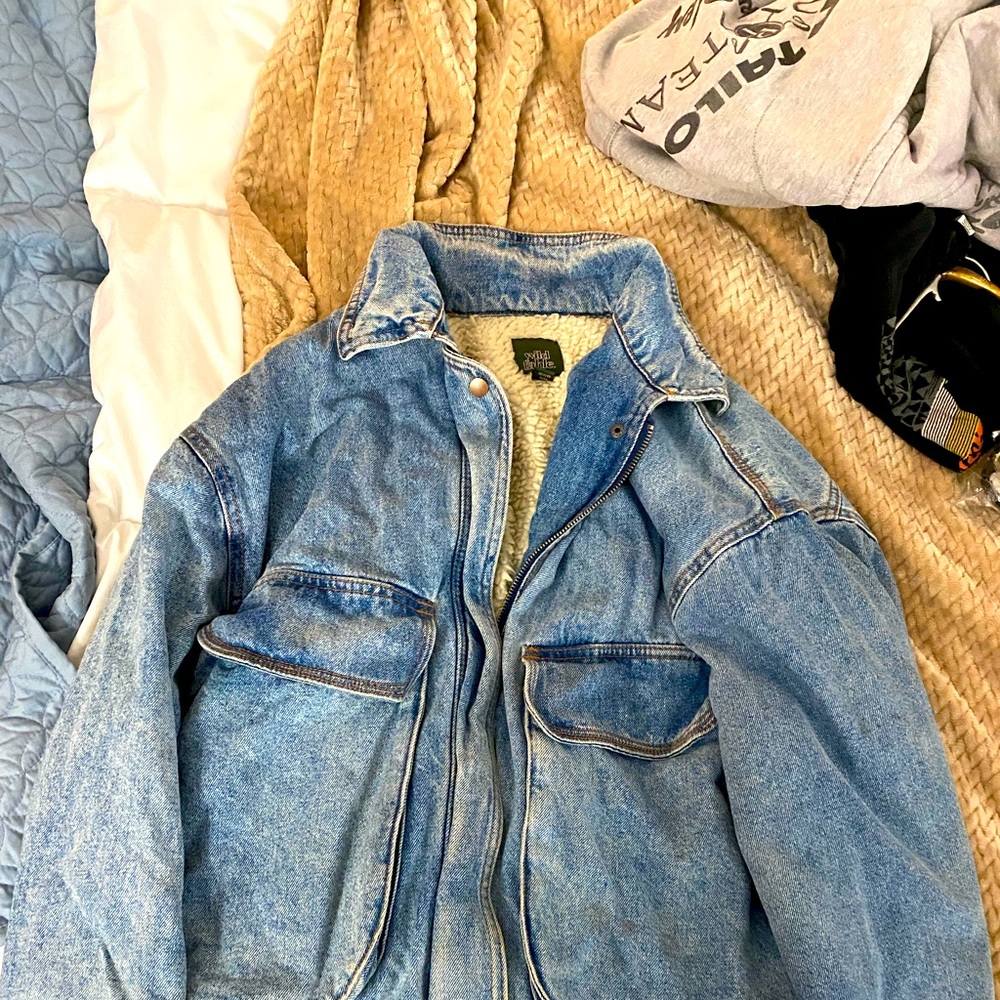 Retro faded jean jacket